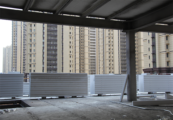 裝配ALC板施工現(xiàn)場